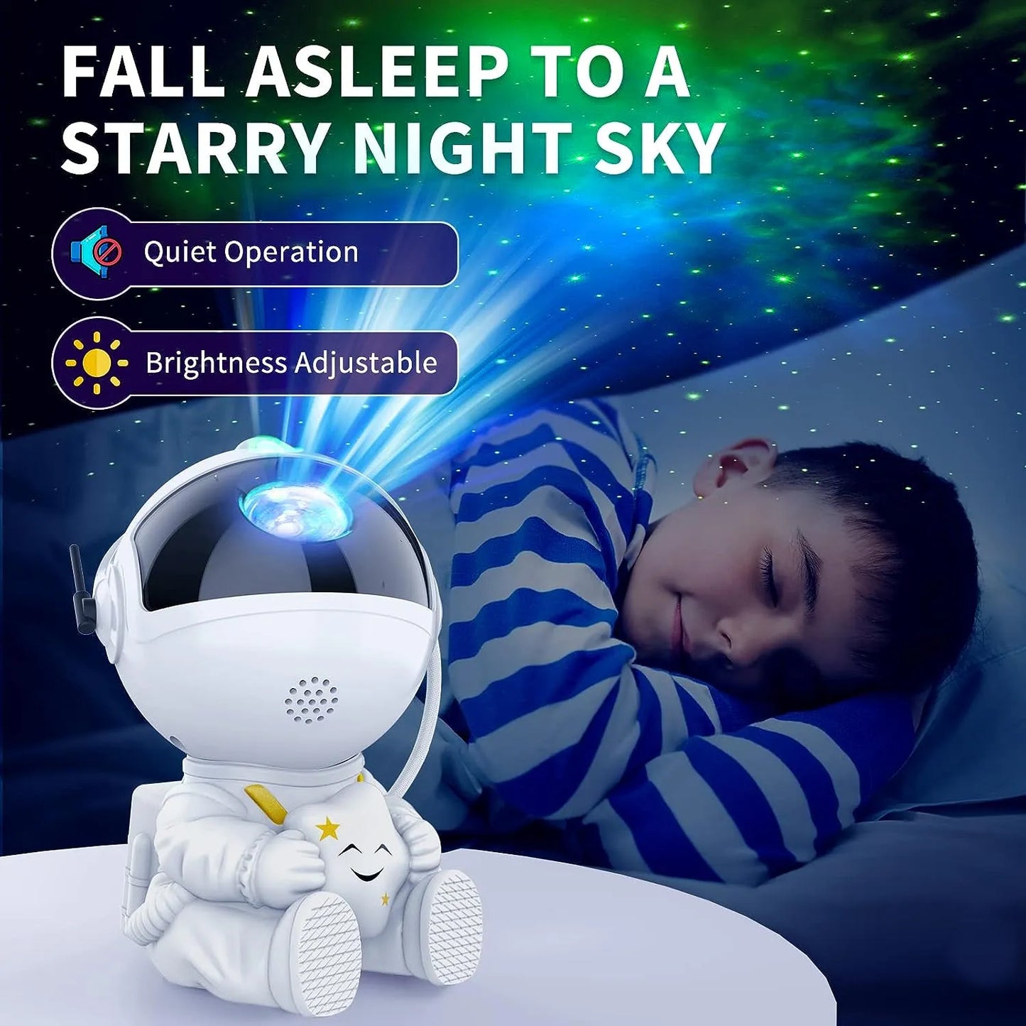 Astronaut Star Projector for Kids, Galaxy Night Light, Bedroom Decor